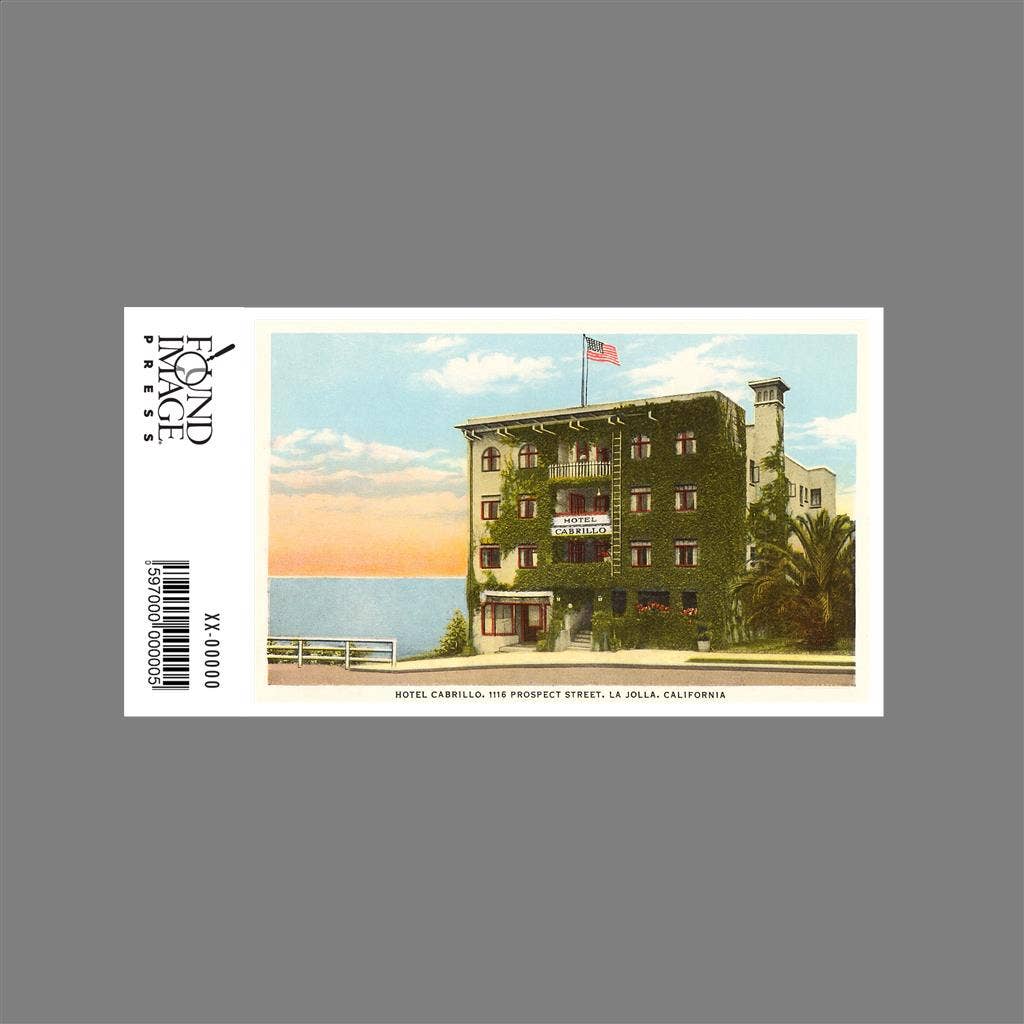 Found Image Press – wholesale Sticker – Sticker SD-40 Hotel Cabrillo, La Jolla, California1