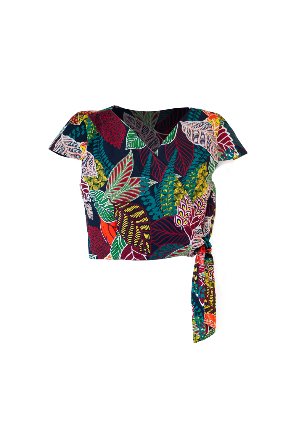 Amooti Store - Wholesale Blouse - Women's - Wrap Blouse Nakasesi - short sleeves2