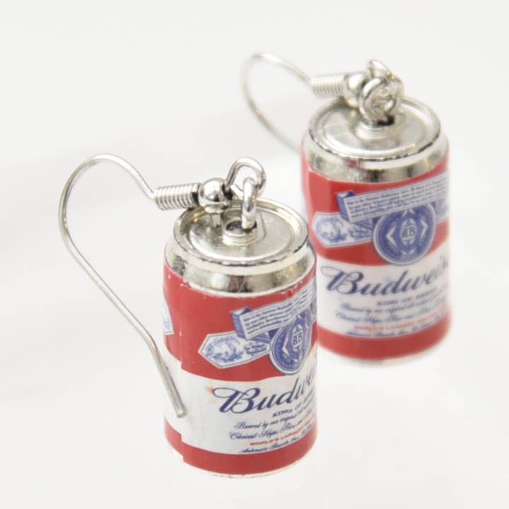 Budweiser Can Earrings for wholesale by Chiffonier