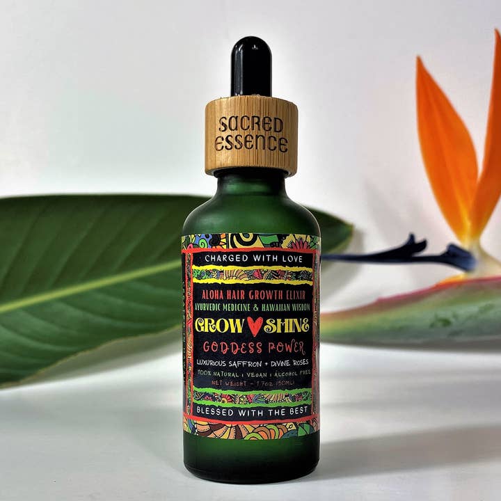 The Sacred Essence - Wholesale Hair Oil - ALOHA Hair Growth Elixir - Hair & Scalp Superpower