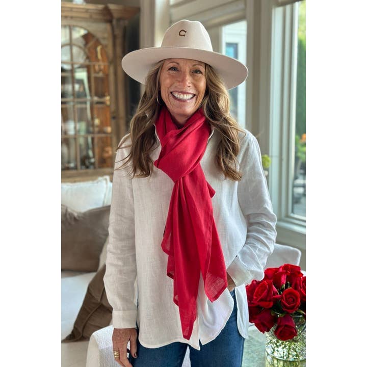 Sciarpa Stevie per la vendita all'ingrosso da parte di Arte Italica & Crown Linen Designs