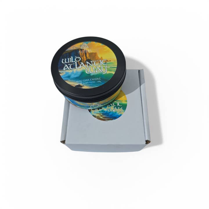 Aureal Irish Gifts - Wholesale Travel candles - Wild Atlantic Way - Atmospheric Tin Candle3