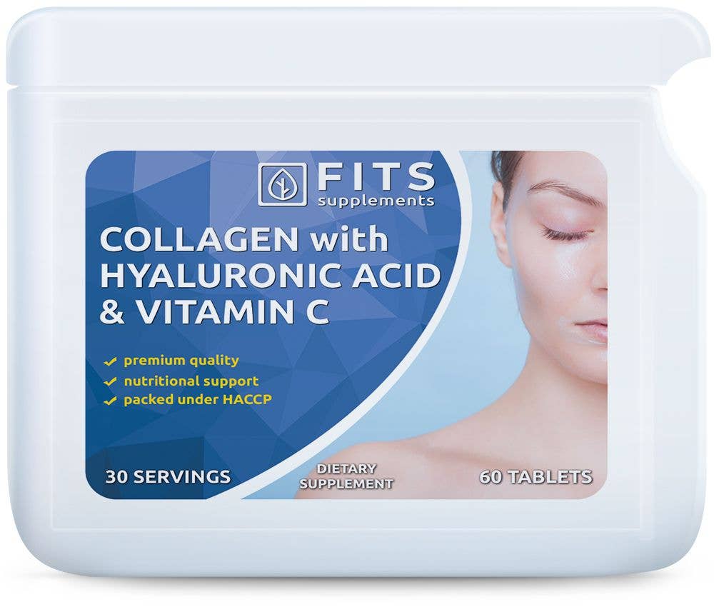 FITS - Wholesale Oral Supplement/Vitamin - Collagen with Hyaluronic Acid and Vitamin C 60 tablets