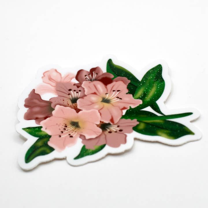 Crowded Cat Studio - Wholesale Sticker - Rhododendron Flower Sticker2