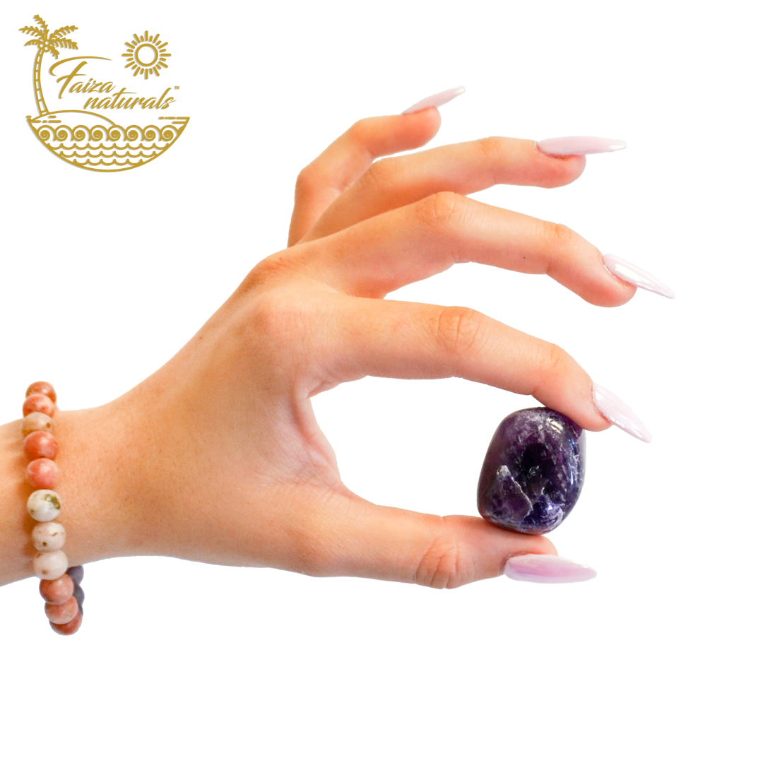 Faiza Naturals - Wholesale Spiritual Stone/Crystal - Amethyst Tumbled Crystals Bulk4