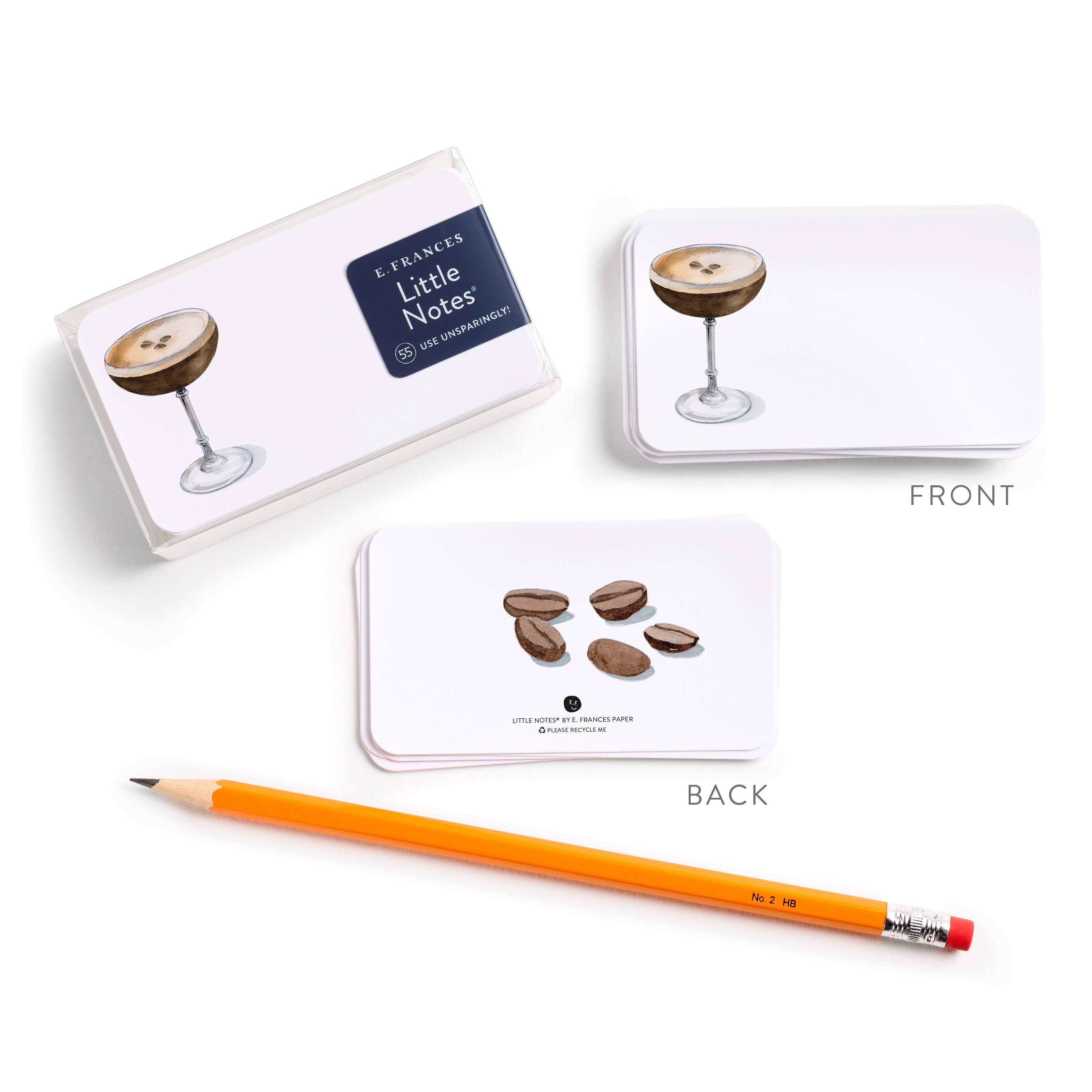 E. Frances Paper - Wholesale Stationery/Notecard Set - Espresso Martini Little Notes®1