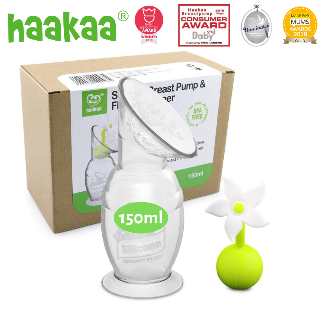 Pack recueil-lait Haakaa 150mL + bouchon - Haakaa- Nova Mom