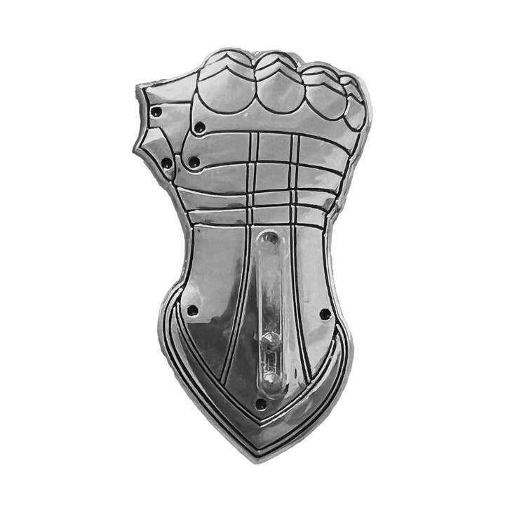 Moving Silver Gauntlet Pin for wholesale by Inner Decay