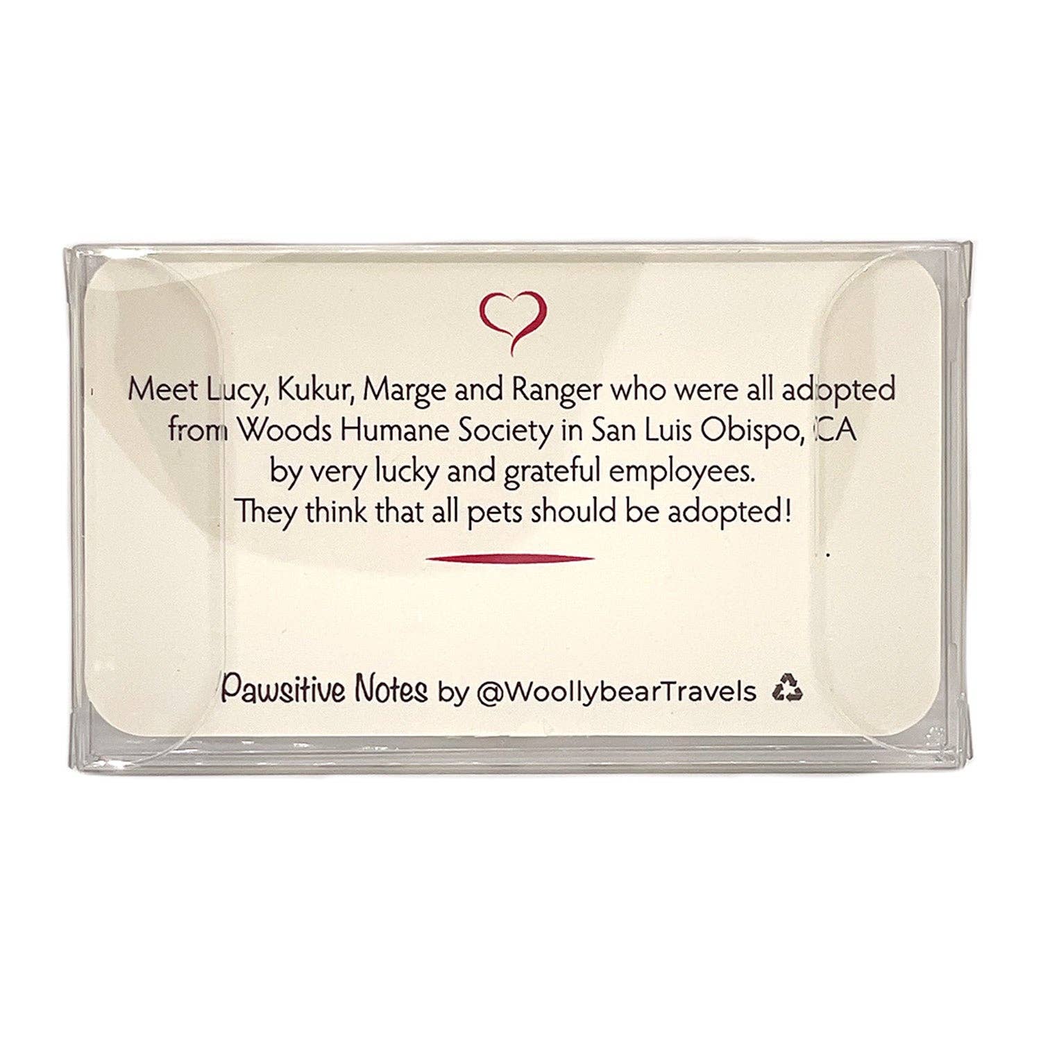 Woollybear Travels - Wholesale Stationery/Notecard Set - Pawsitive Notes- Rescued Shelter Dogs (Lunch Box Notes)5