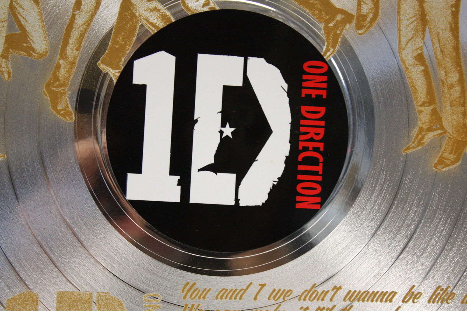 Gold Record Outlet - Wholesale Tafelbladdecoratie - One Direction Platinum Gold Lp Record Laser geëtst Li3
