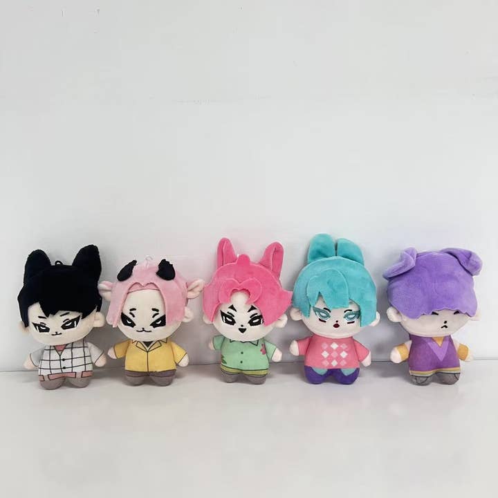 Little Trendy - Wholesale Stuffed/Plush Toy - Kids & Baby - KPop Demon Hunters Saja boys cartoon plush toy-5pcs set1