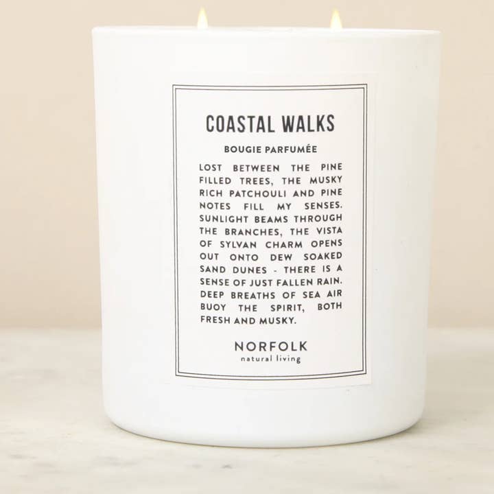 Norfolk Natural Living - Wholesale Jar/Filled Candle - Candle - Coastal Walks 8oz
