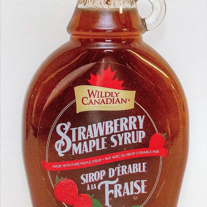 Sirop d'érable à la fraise (250 ml) pour la vente par Wildly Canadian