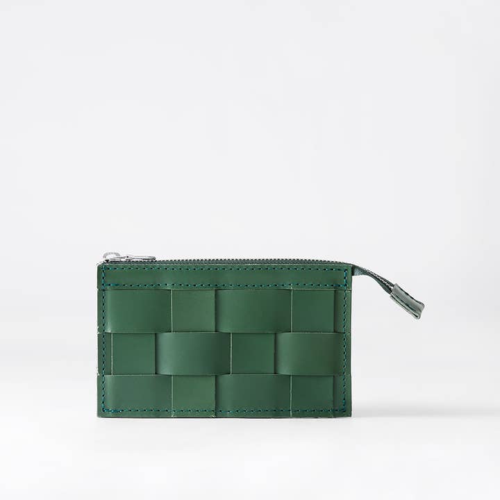 Näver Wallet In Green Leather for wholesale by Eduards Accessories Sweden