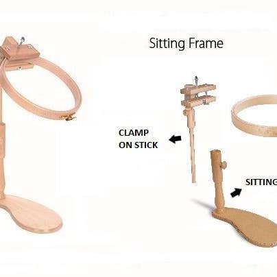 SGN Group LTD – Großhandel Kreuzstich-/Stickzubehör – Stickständer und Stickrahmen mit Sitz- und Tischhalterung2