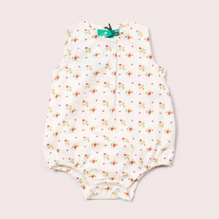Body à bulles pour bébé sans manches Fleurs de printemps pour la vente par Little Green Radicals