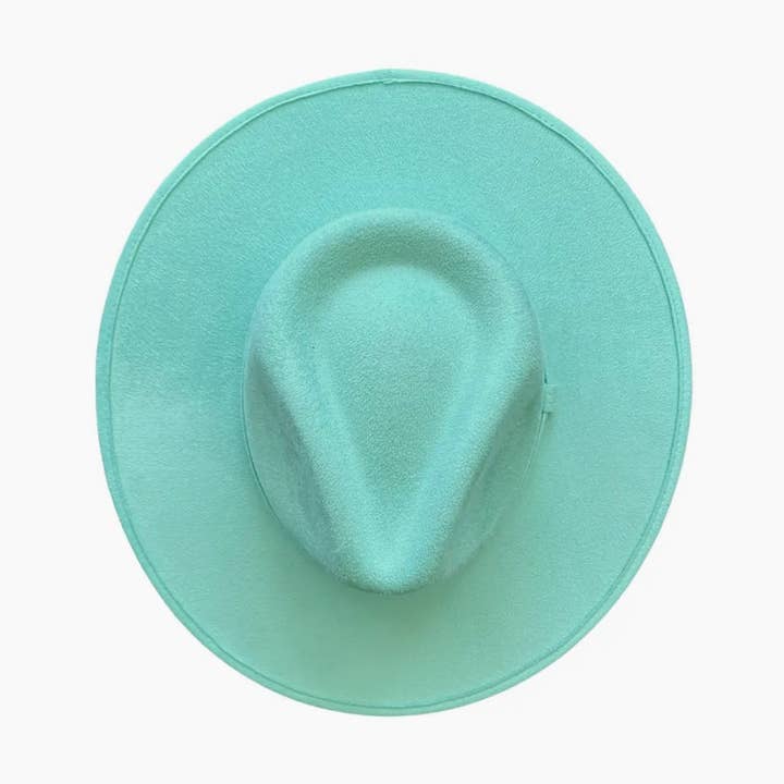 Cappello Fedora Verde Acqua con Personalizzazione CLASSICO per la vendita all'ingrosso da parte di Margarita