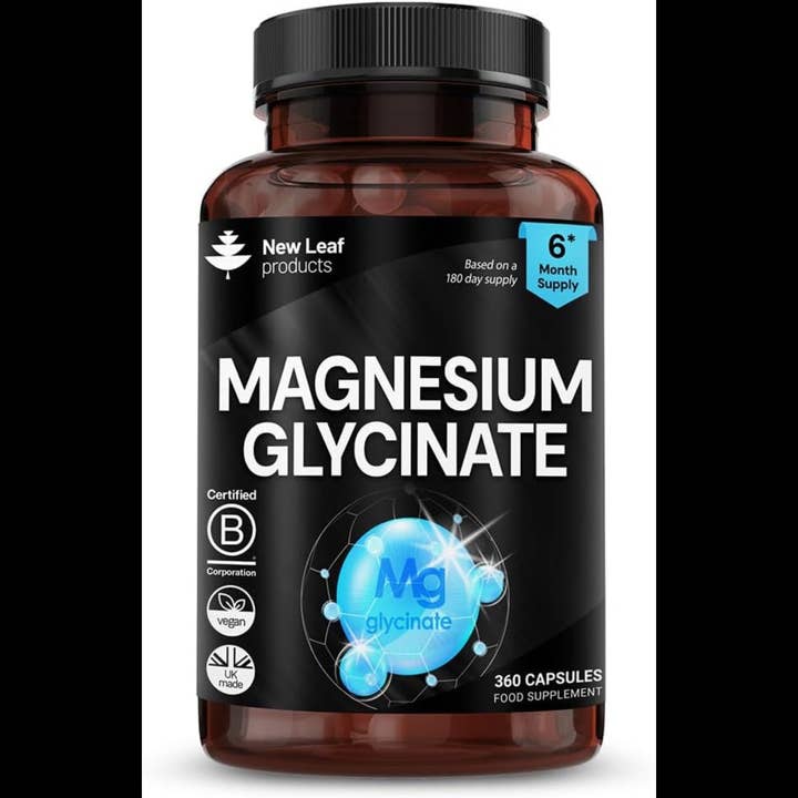 Magnesium Glycinate - 360 High Strength Capsules Pure Magnesium for wholesale by New Leaf products Ltd