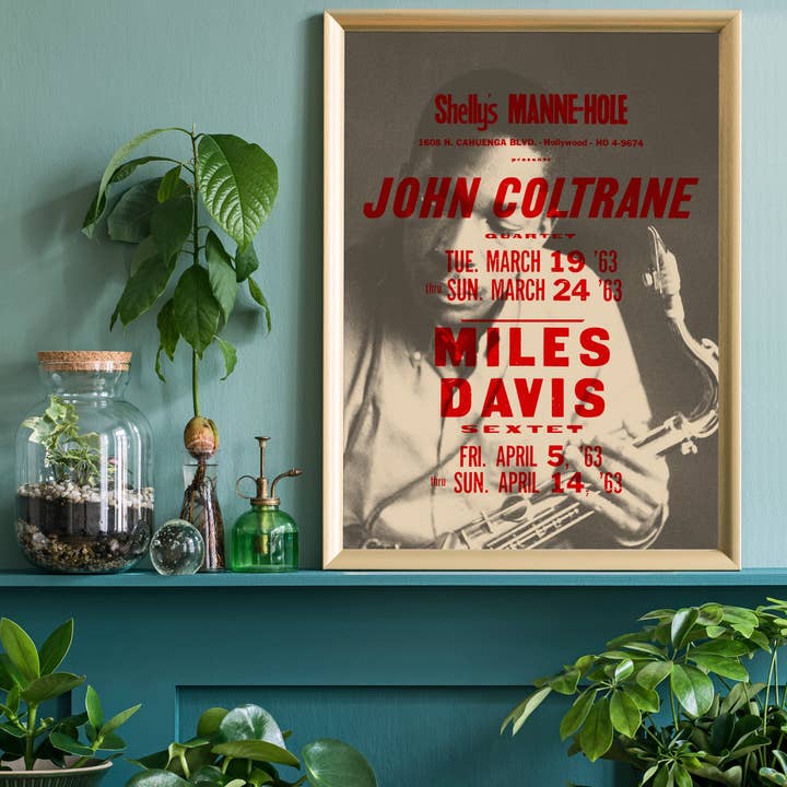 Ink & Drop - Wholesale Poster - John Coltrane Miles Davis Music Poster Print1