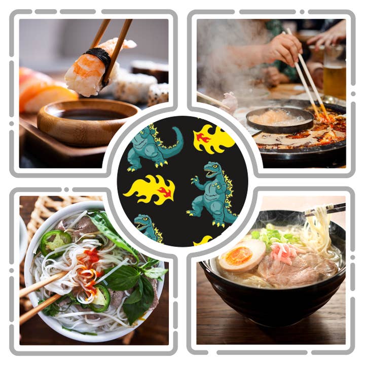 AQUARIUS, GAMAGO, ICUP, & ROCK SAWS by NMR Brands - Wholesale Chopsticks - Kaiju Godzilla Chopsticks3