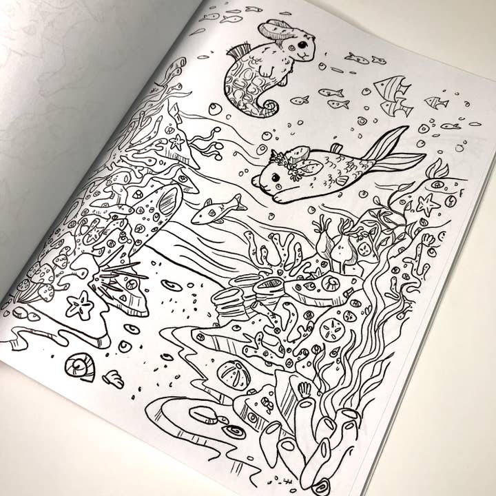 Aquabun - Wholesale Coloring & Activity Book - Adult - Magical Bunnies Coloring Book6