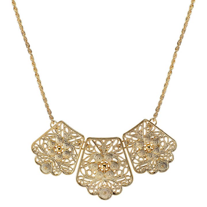 2028 Smycken Filigran Haklapp Halsband 16" + 3" Extender för wholesale av 1928 Jewelry