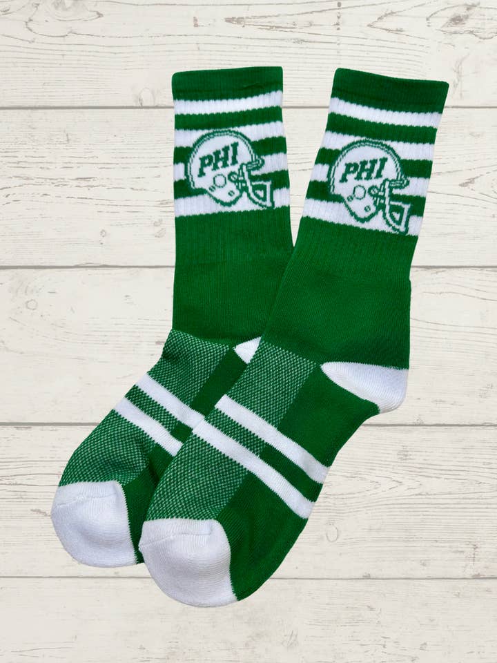 Philadelphia Socks-green for wholesale by Just C