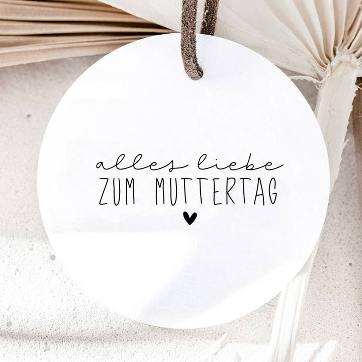 Timbro "tanti auguri per la festa della mamma" con cuore, regalo timbro, timbro di testo compleanno (copia) per la vendita all'ingrosso da parte di Der kleine Sperling