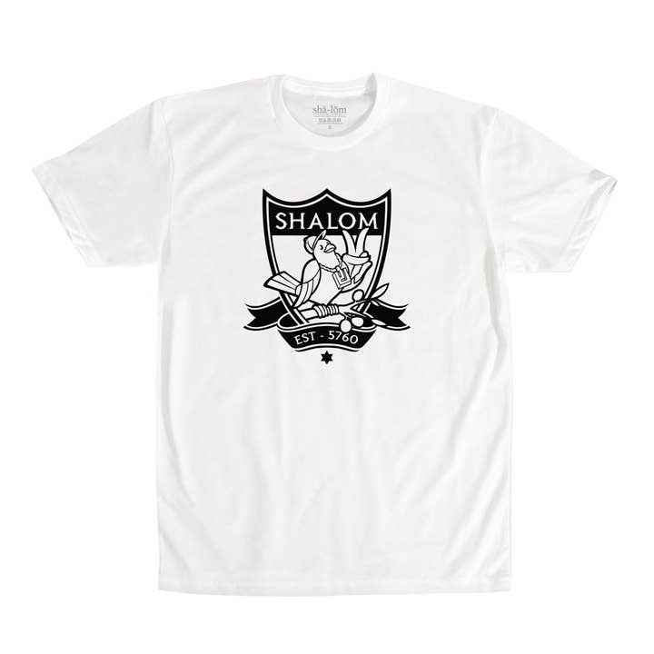 DAVE THE DOVE T-SHIRT, WEISS für den Großhandel von Shalom Clothing