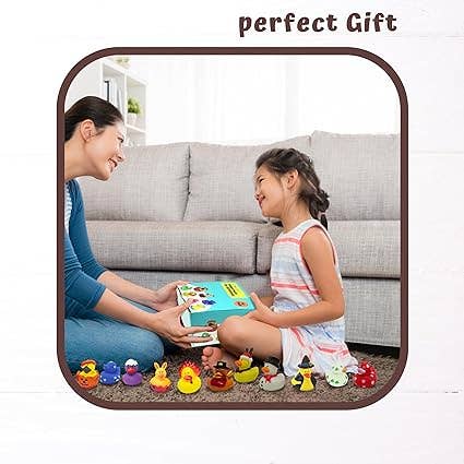4E's Novelty - Wholesale Bath Toy - Baby - All Holidays Rubber Ducks in Bulk Pack of 42 - Includes Thanksgiving, Christmas, Valentines & More Rubber Duckies, Bath Toys for Kids Boys & Girls, Advent Gift, Jeep Ducking, Ducks for Each Season6