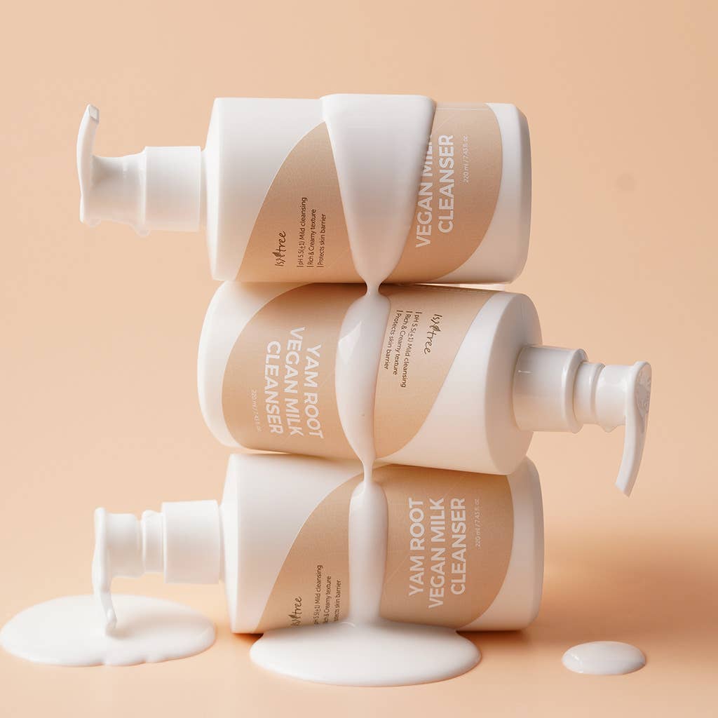Kosmic - Kbeauty Skincare - Vendita all'ingrosso Detergenti per il viso - [ISNtree] DETERGENTE AL LATTE VEGANO ALLA RADICE DI YAM, 220 ML1