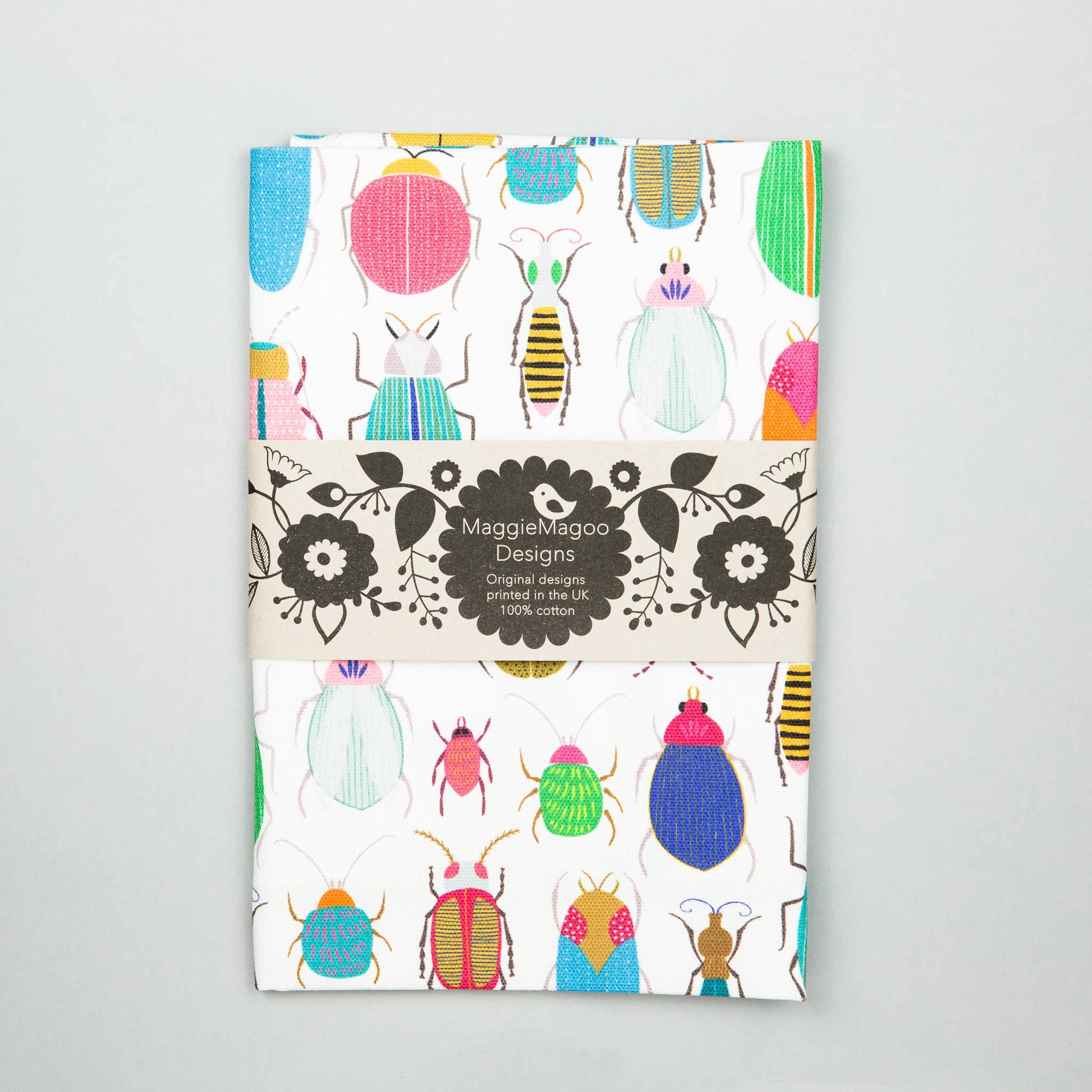 Maggie Magoo Designs - Wholesale Tea Towel - Tea towel - bugs and beetles1