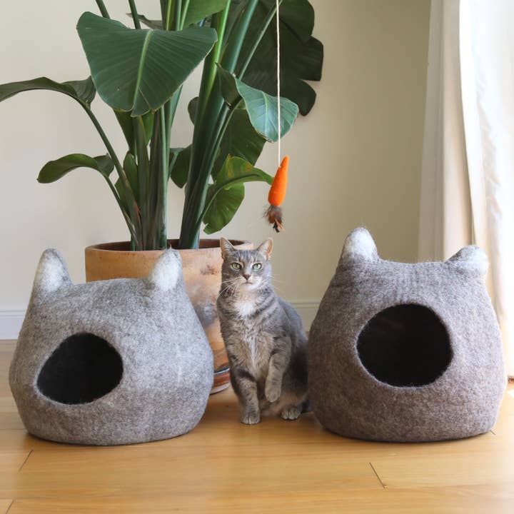 Handgjord filtkattgrotta för wholesale av Ganapati