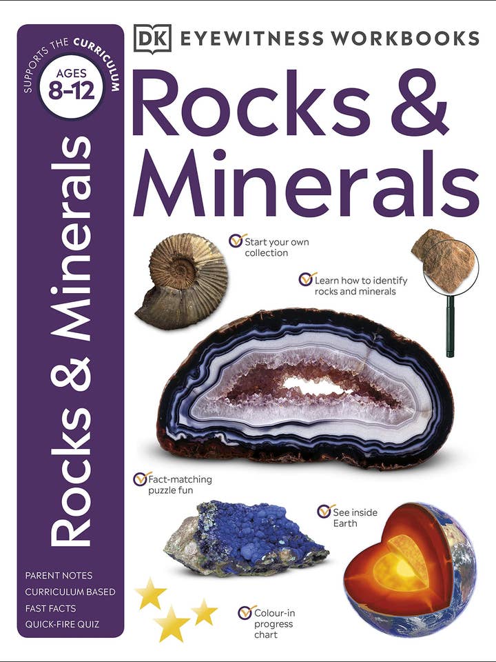 Rocas y minerales (Cuaderno de trabajo Eyewitness) por Helen Whittaker para venta al por mayor de Boon Books