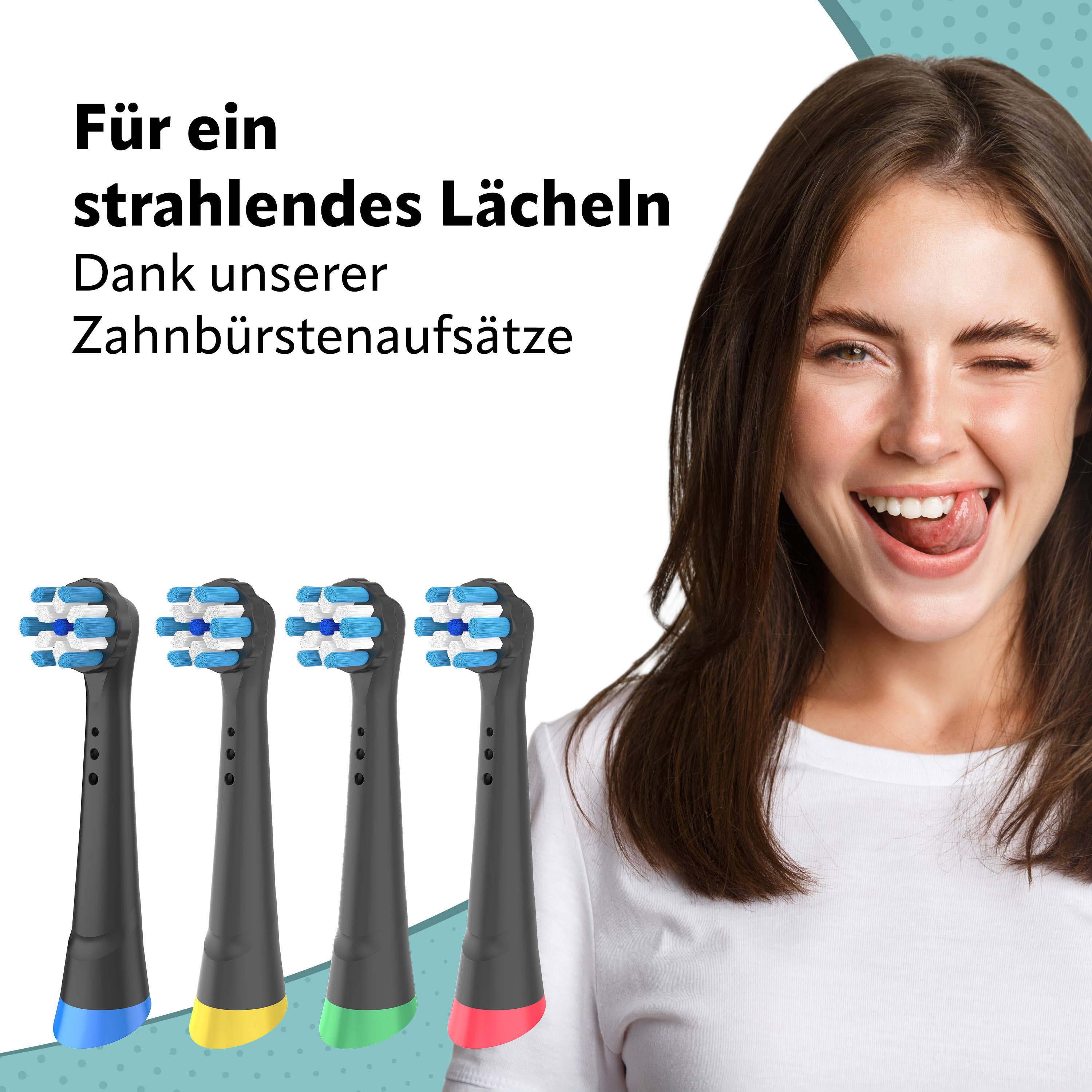 Wunder Zahnstocher - Wholesale Toothbrush - Brushes for Oral B IO (pack of 8) black3