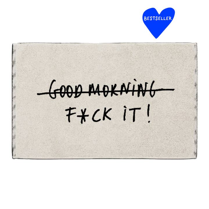 tapis de bain f*ck it pour la vente par helen b