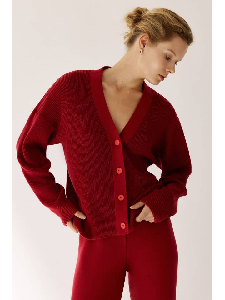 Nenya Fashion Limited – wholesale Kofta - Dam – Monki Ribbstickad Cardigan Lorin7