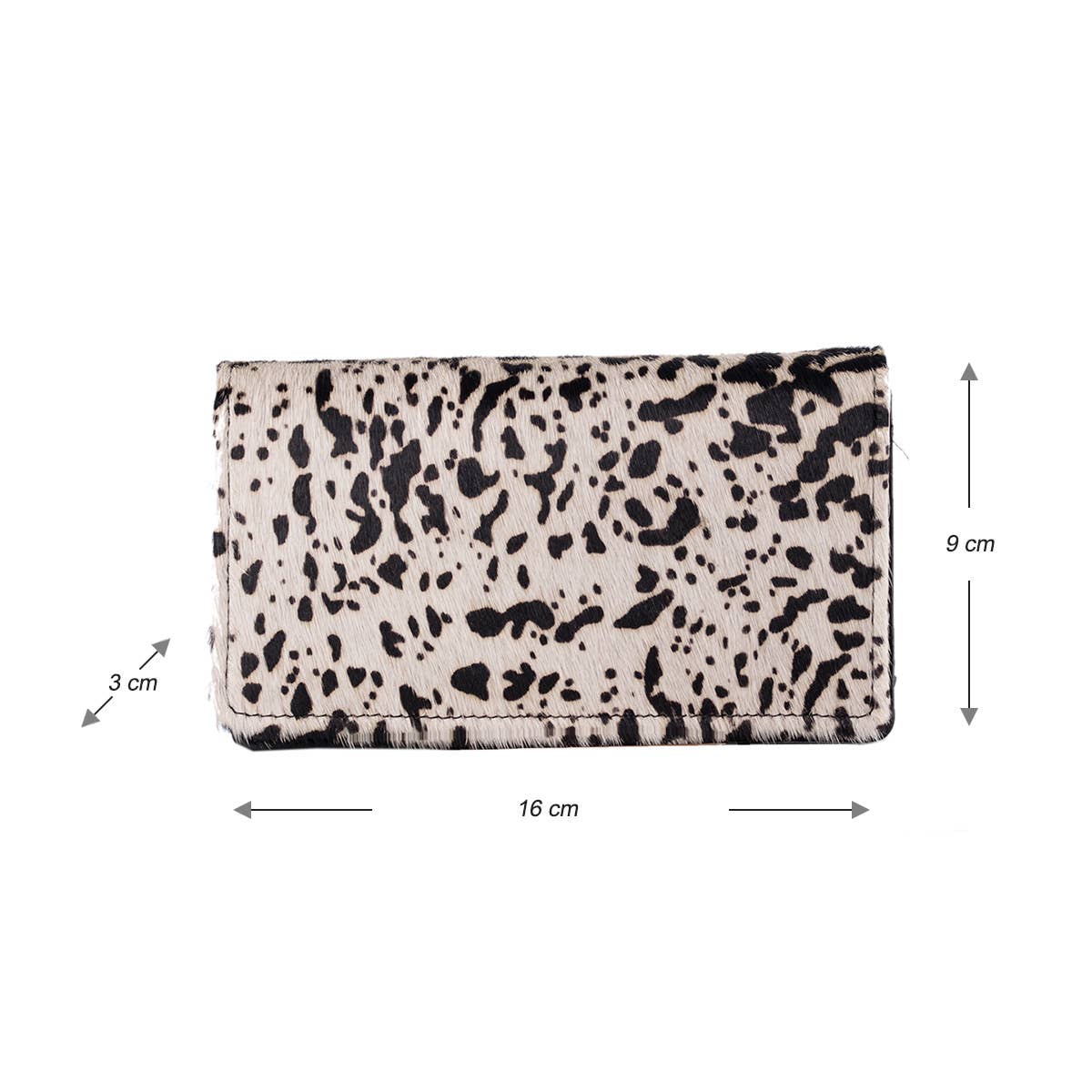 Arrigo - Wholesale Wallet - Women's - Leather Ladies Wallet RFID Black Leather Animal Print Fur19