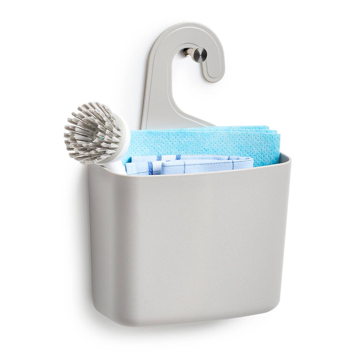 grey Utensil holder with hanger, plastic, gray for wholesale on Faire1