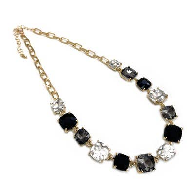 Meghan Browne Style - Wholesale Pendant/Charm Necklace - ASTER BLACK MULTI