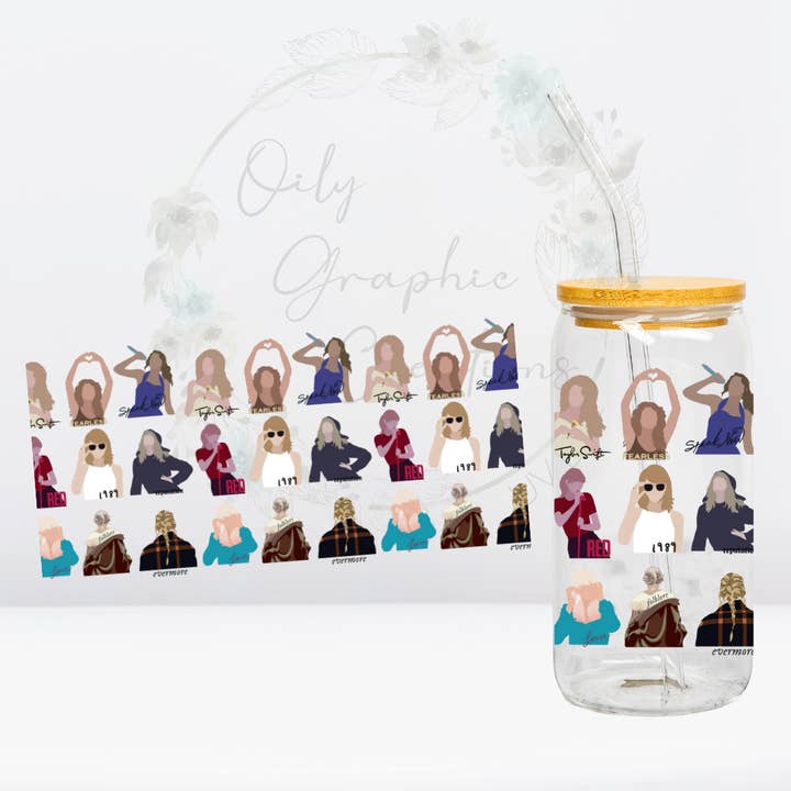 Oily Graphic Creations - Wholesale Sublimation Transfer - Taylor Group-16oz UV DTF Wrap