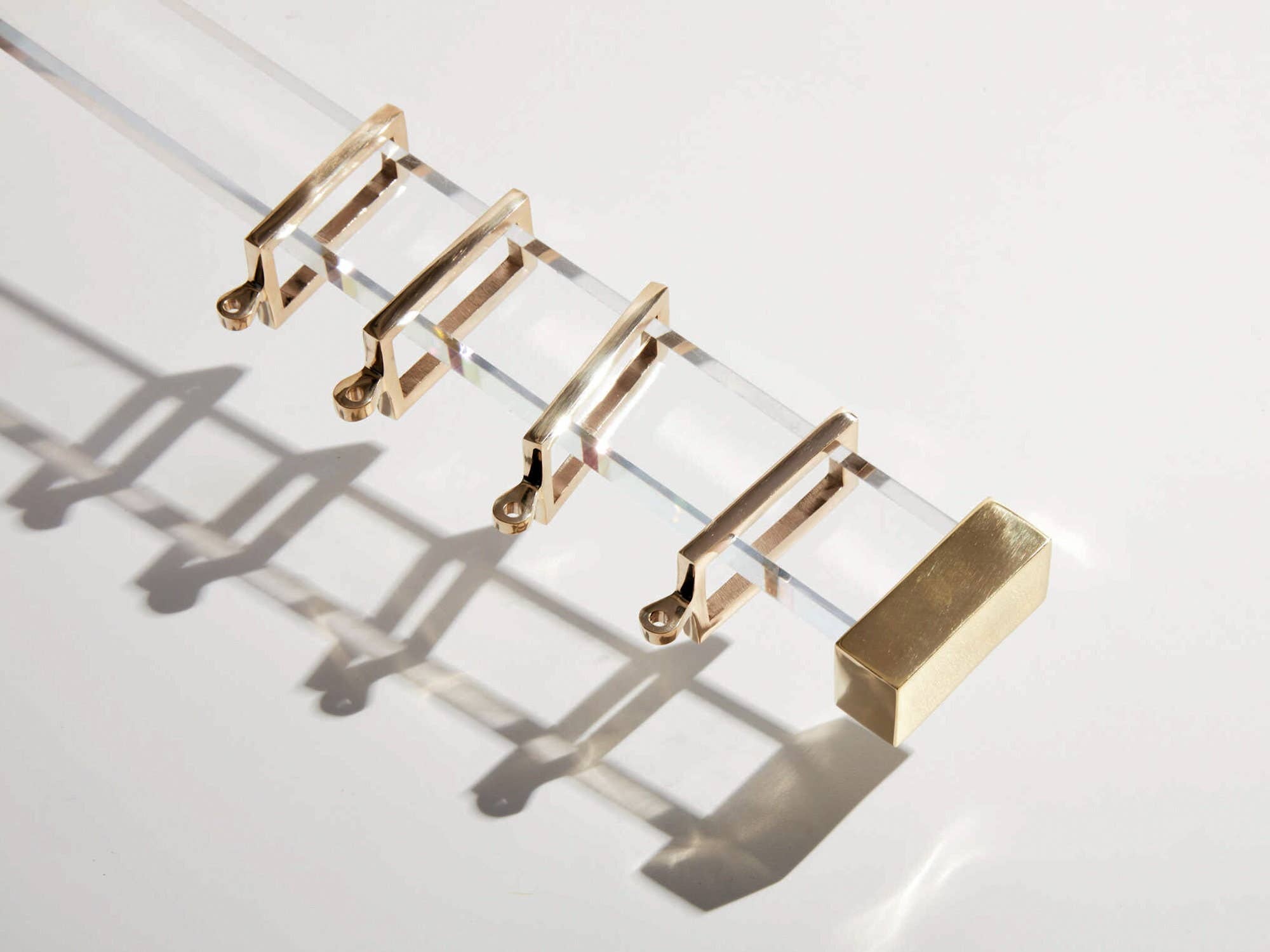 LuxHoldups - Wholesale Knob/Pull - Brass End Cap for Lucite Curtain Rod by Luxholdups1