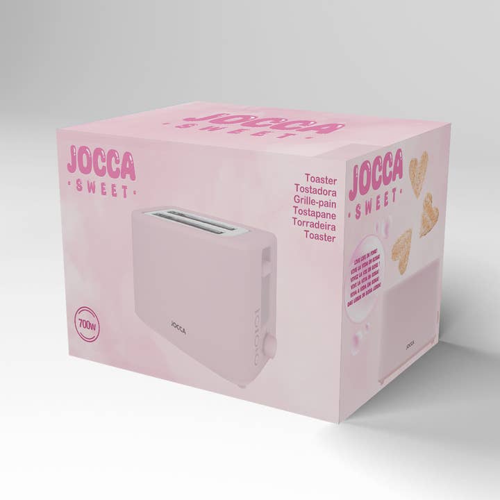 JOCCA – wholesale Brödrost – 2-skivors rosa brödrost