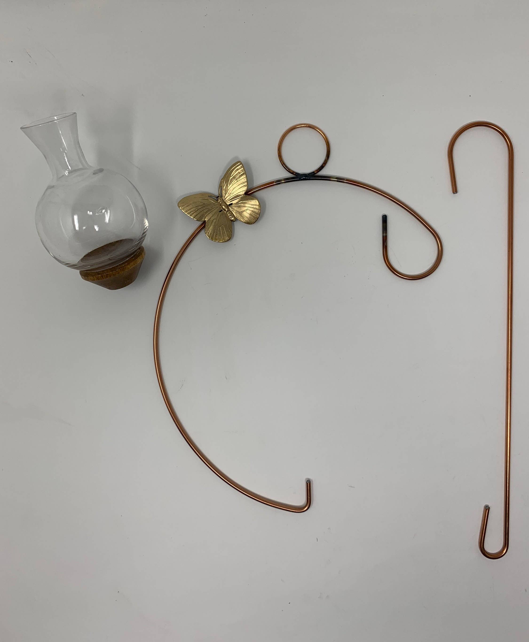 The Brass Butterfly - Wholesale Vase -  Crescent Hanging Plant Propagation Rooting Vase1