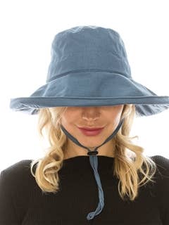 PACKABLE CANVAS UPF 50+ HAT for wholesale by Love and Thyme