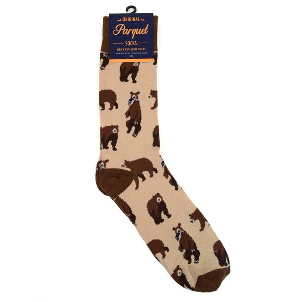 Selini New York - Wholesale Socks - Men's - Men's Brown Bear Novelty Socks3