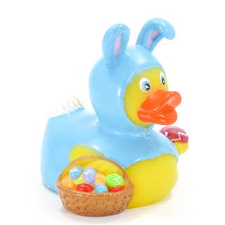 Ducks in the Window - Wholesale Bath Toy - Baby - Easter Bunny (Blue) Rubber Duck Â
