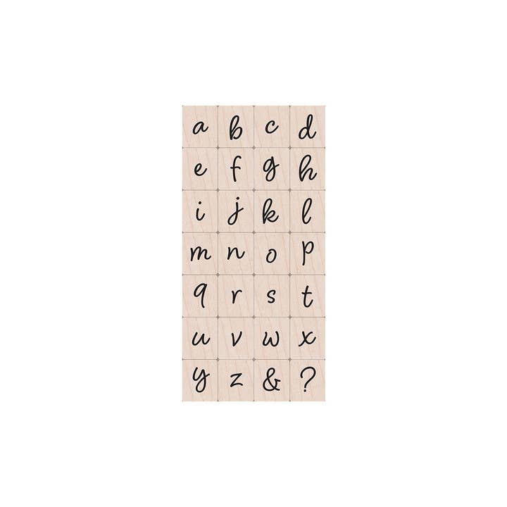 Hero Arts + Spellbinders Wholesale - Wholesale Rubber/Decorative Stamp - Hero Arts Lowercase Script Letter Wood Stamps