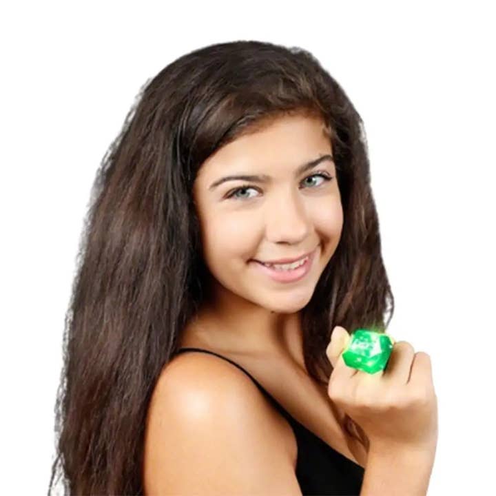 Huge Gem Ring Green Diamond for wholesale by Blinkee.com, LLC