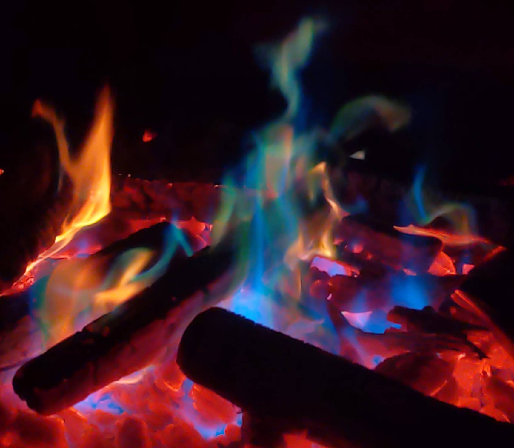 Azul/Verde Discos de llama de colores originales - Azul eléctrico de venta al por mayor en Faire3